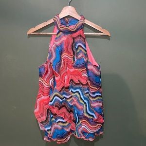 Women’s ruffle halter top, medium